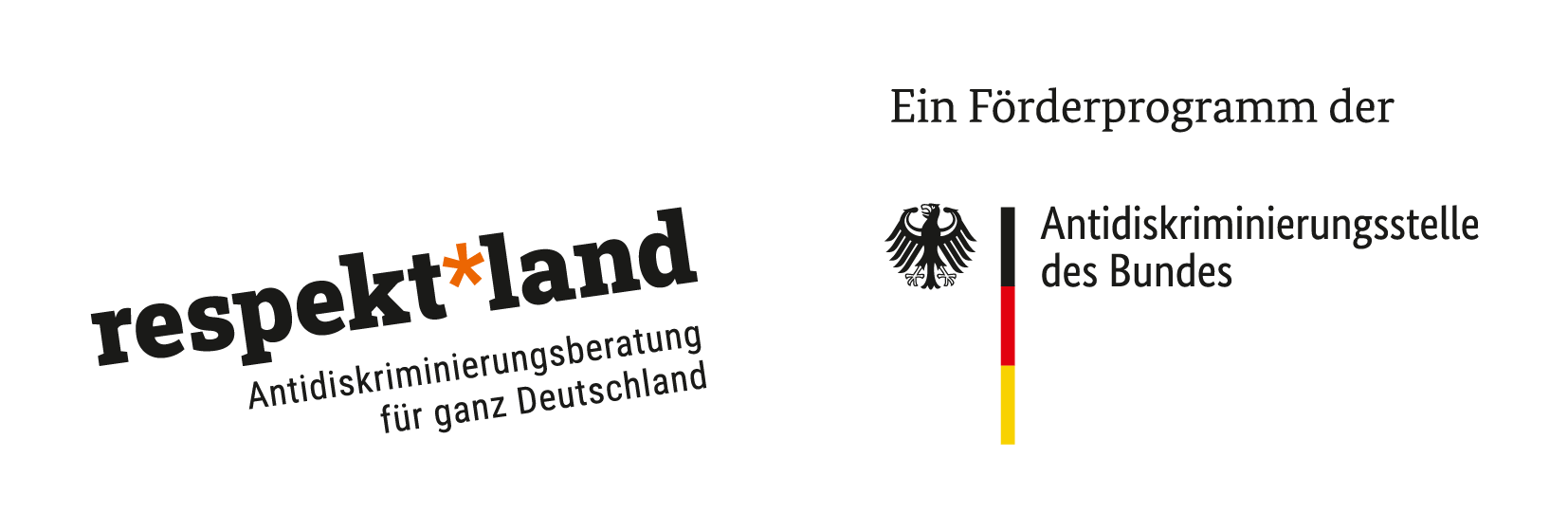 Logo respekt*land, Antidiskriminierungsstelle des Bundes